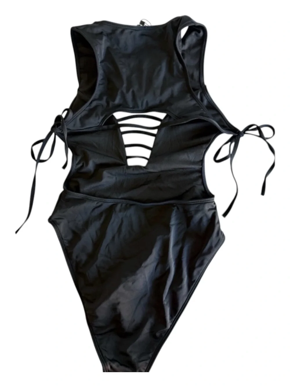 ICON SWIM Sexy Black Monokini Swimsuit with Cutouts - NEW - Small